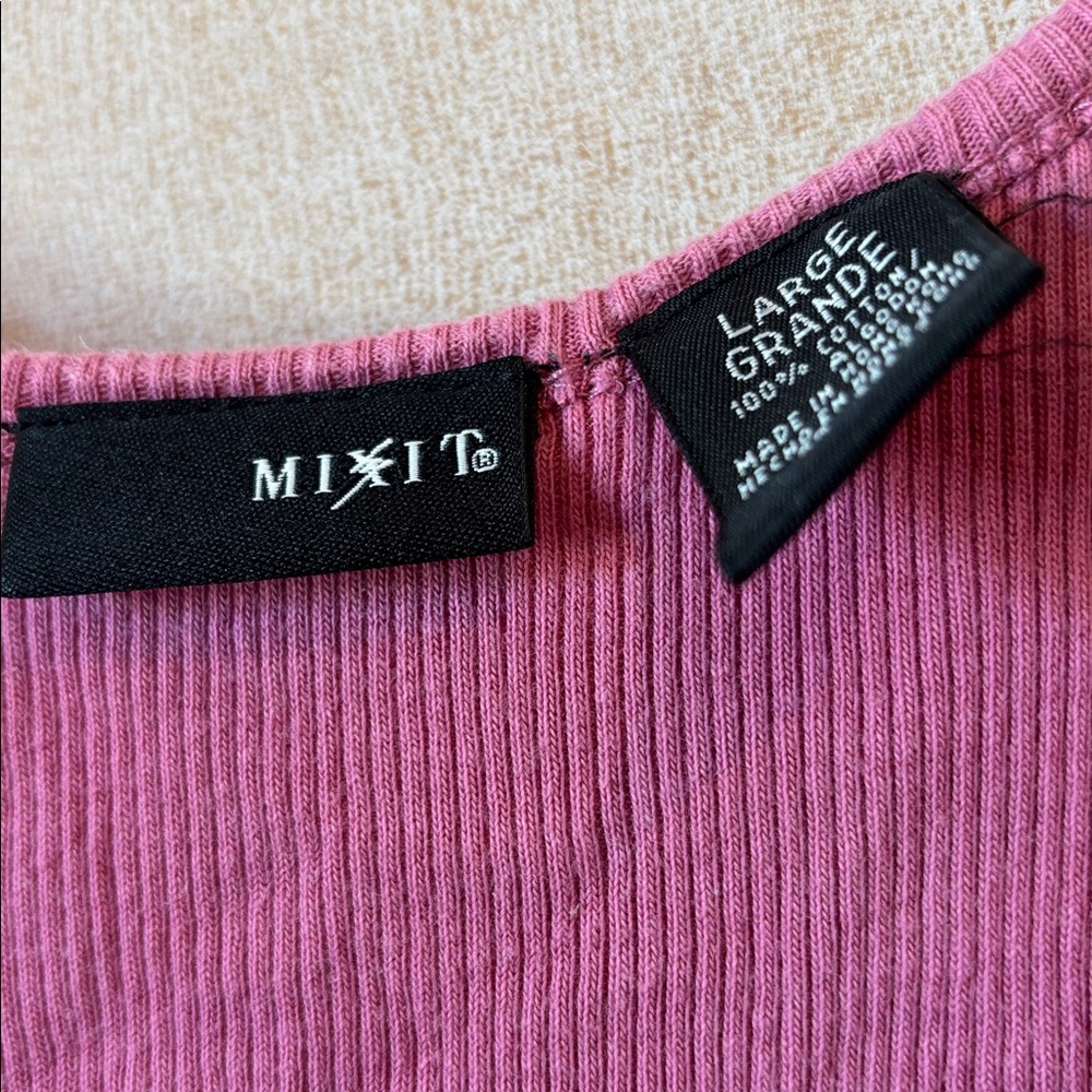 FINAL MARKDOWN Mixit Ribbed Tank Top large - Picture 2 of 4